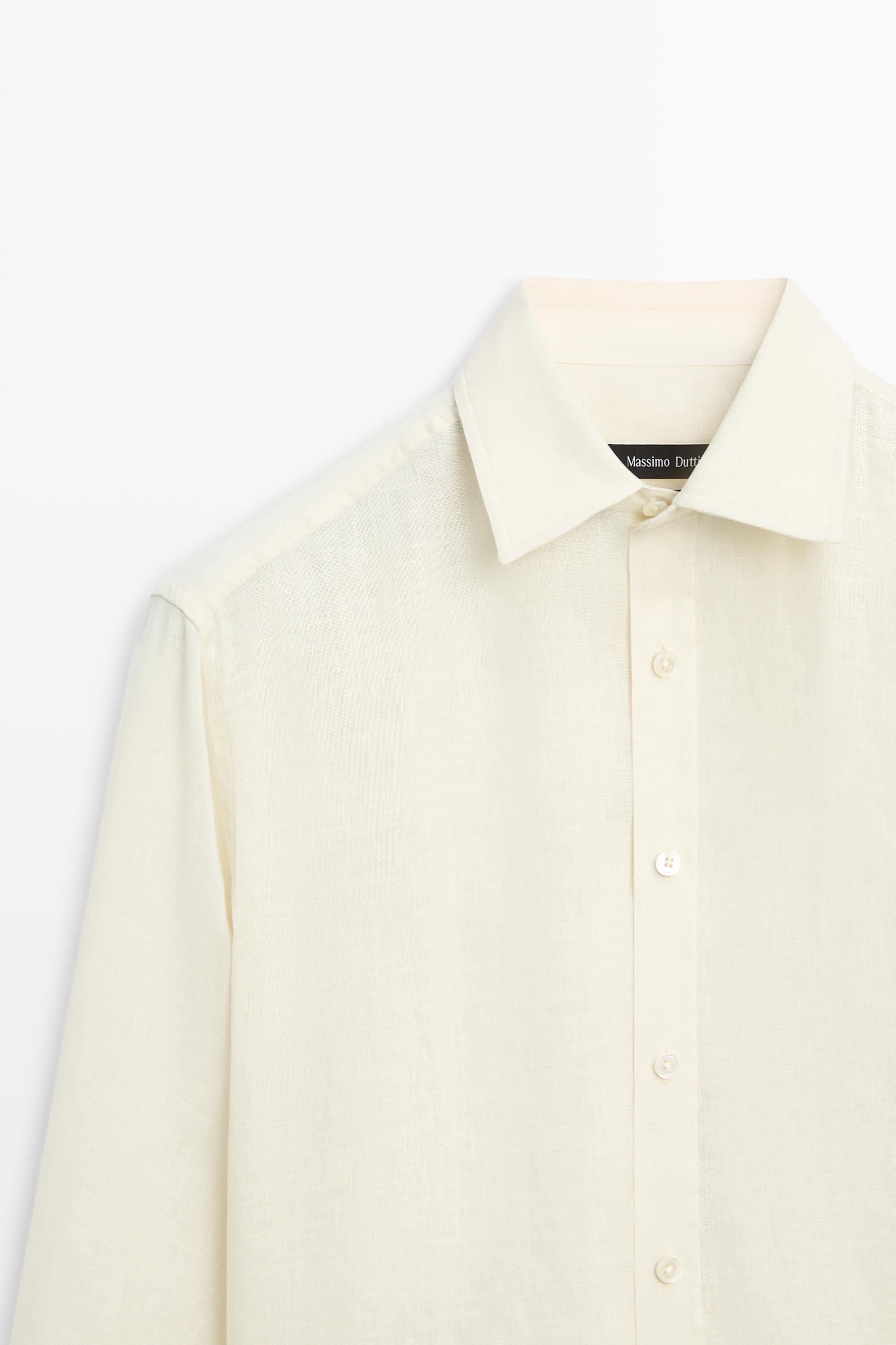 100% linen regular fit shirt